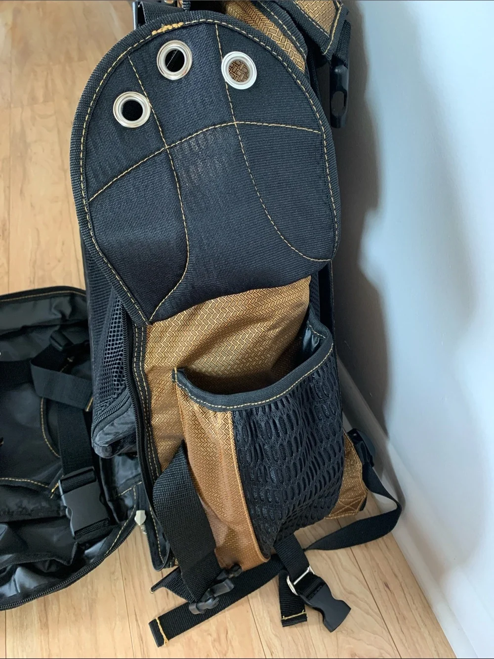 Warrior Jet Pack Max X -Lacrosse  Black & Gold Backpack